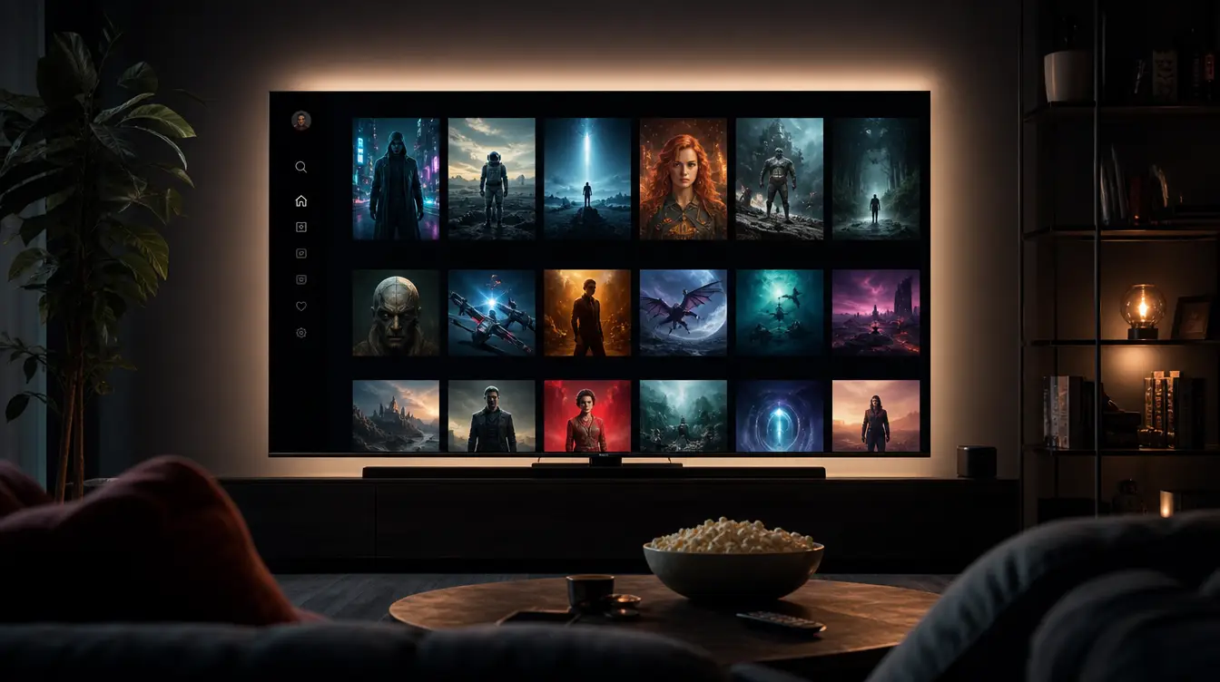 IPTV på Apple TV i en koselig stue