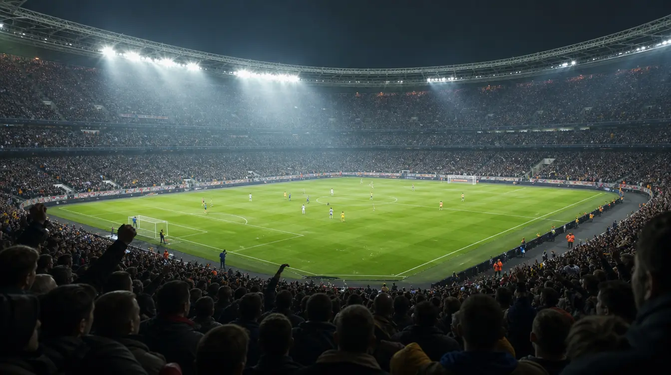 Fotballstadion under kamp – sportskanaler hos iptv norge